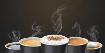 Coffee cups - espresso, latte, cappuccino